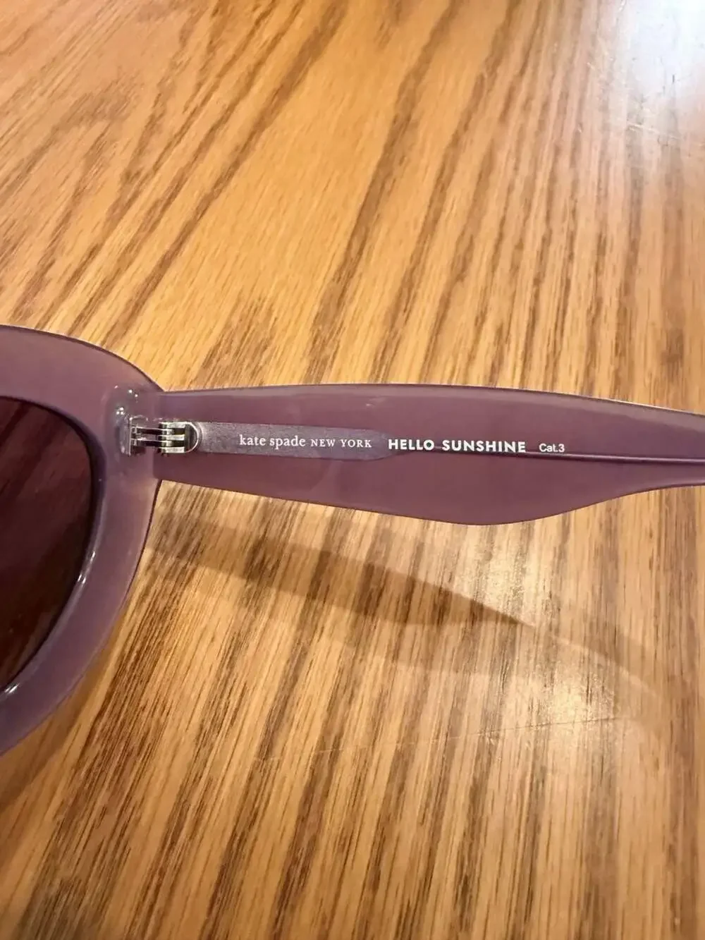 kate spade Purple Oversized Cat-Eye Sunglasses